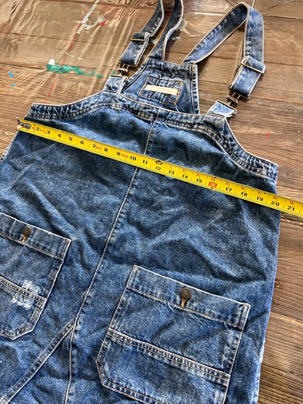 We The Free Blue Denim overalls dress - Picture 5 of 8